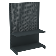 Стеллаж перфорированный металлический 1473х665х400 мм на 2 полки