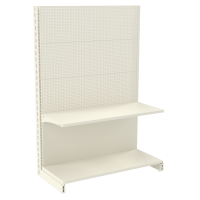 Стеллаж перфорированный металлический 1473х1250х400 мм на 2 полки