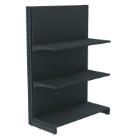 Стеллаж пристенный металлический 1473х1000х400 мм на 3 полки