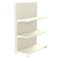 Стеллаж пристенный металлический 1473х1330х400 мм на 3 полки