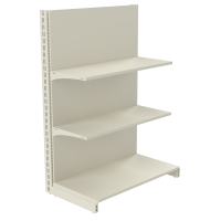 Стеллаж пристенный металлический 1473х1250х500 мм на 3 полки