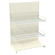 Стелаж з кошиками металевий 1473х1250х500 мм на 3 полиці