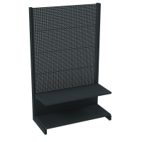 Стеллаж перфорированный металлический 1625х1000х400 мм на 2 полки