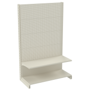 Фото Стеллаж перфорированный металлический 1625х1000х400 мм на 2 полки