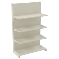 Стеллаж пристенный металлический 1625х1000х400 мм на 4 полки