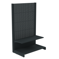 Стеллаж перфорированный металлический 1473х665х500 мм на 2 полки