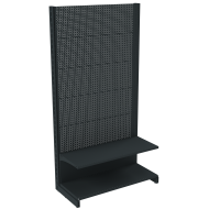 Фото Стеллаж перфорированный металлический 1930х1000х400 мм на 2 полки