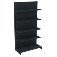 Стелаж пристінний металевий 1930х1000х400 мм на 5 полиць