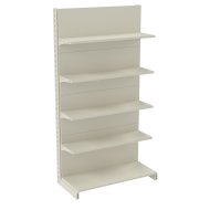 Стелаж пристінний металевий 1930х1250х400 мм на 5 полиць