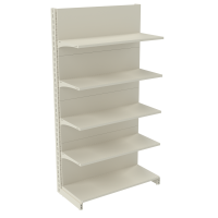 Стеллаж пристенный металлический 1930х1250х400 мм на 5 полок