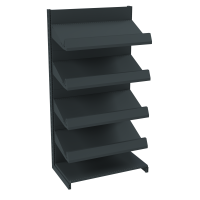 Стеллаж овощной металлический 1930х1250х500 мм на 5 полок