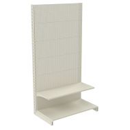 Фото Стеллаж перфорированный металлический 1930х665х500 мм на 2 полки