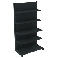 Стеллаж пристенный металлический 1930х1330х500 мм на 5 полок