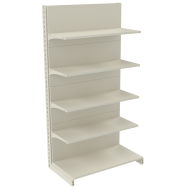 Стеллаж пристенный металлический 1930х1250х500 мм на 5 полок