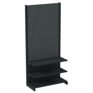 Стеллаж перфорированный металлический 2235х1330х400 мм на 3 полки