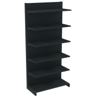 Стеллаж пристенный металлический 2235х1330х400 мм на 6 полок