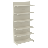 Стеллаж пристенный металлический 2235х1250х400 мм на 6 полок