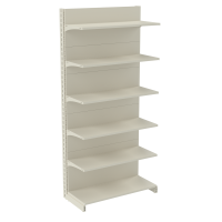 Стеллаж пристенный металлический 2235х1250х400 мм на 6 полок