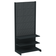 Стеллаж перфорированный металлический 2235х1250х500 мм на 3 полки