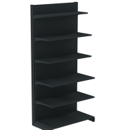 Стелаж пристінний металевий 2235х1330х500 мм на 6 полиць