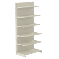 Стеллаж пристенный металлический 2235х1330х500 мм на 6 полок