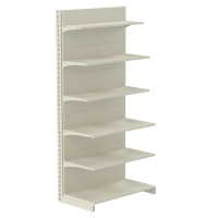 Стеллаж пристенный металлический 2235х1330х500 мм на 6 полок