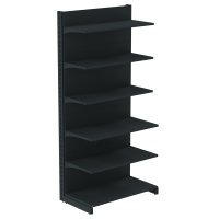 Стеллаж пристенный металлический 2235х1330х500 мм на 6 полок