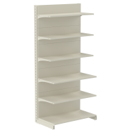 Стелаж пристінний металевий 2235х665х500 мм на 6 полиць