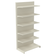 Стелаж пристінний металевий 2235х1250х500 мм на 6 полиць