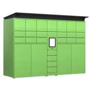 Почтомат Loko DIY 2292х3000х1000 мм с терминалом, 23 ячейками и 6 ячейками XXL