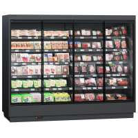 Холодильный регал Cooles Deck 2075х3750х850 мм с дверями, выносным агрегатом на 12 полок