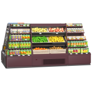 Холодильний регал Cooles SlimSemi 1500х3100х1700 мм відкритий (забудова), з вбудованим агрегатом на 12 полиць