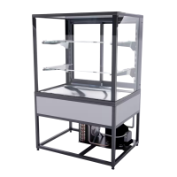 Холодильная витрина для десертов 1200х1000х600 мм
