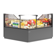 Холодильная угловая витрина Quadros со стеклом