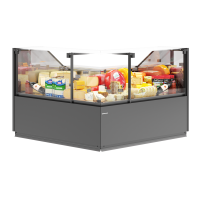 Холодильная угловая витрина Quadros со стеклом