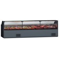 Холодильная витрина Quadros 1130х3750х1100 мм со стеклом и выносным агрегатом