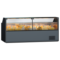 Холодильная витрина Quadros 1130х2500х1100 мм со стеклом и выносным агрегатом
