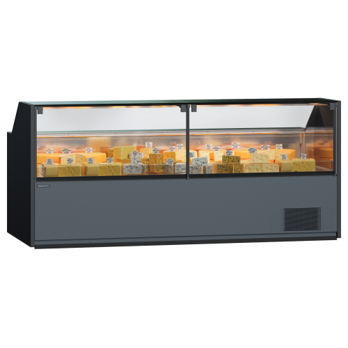 Холодильная витрина Quadros 1130х2500х1100 мм со стеклом и выносным агрегатом Холодильная витрина Quadros 1130х2500х1100 мм со стеклом и выносным агрегатом (Холодильная витрина Quadros 1130х2500х1100 мм со стеклом и выносным агрегатом) купить