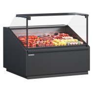 Фото Холодильная витрина Quadros Meat 1130х1250x1100 мм с откидным стеклом и отводом конденсата в канализацию