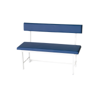 Банкетка медицинская коридорная со спинкой БК-2-С