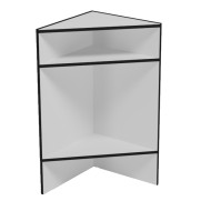 Фото Прилавок из ДСП угловой с декоративными вставками