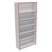 Стеллаж из ДСП с сигаретными полками