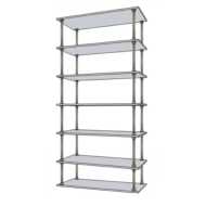 Фото Стеллаж из ДСП и хромированной трубы