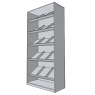 Стеллаж из ДСП с перегородками