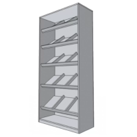 Стеллаж из ДСП с перегородками