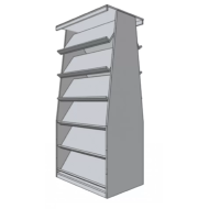 Стеллаж из ДСП островной  двухсторонний