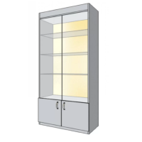 Витрина из ДСП с зеркалом