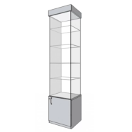 Фото Витрина торговая из ДСП и стекла