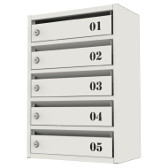 Поштова скринька Flat металева на 5 комірок