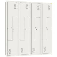 Шкаф для одежды металлический ШОМ-Л-400/4/8